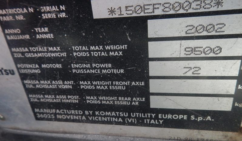 2002 Komatsu WB 150 AWS-2 full