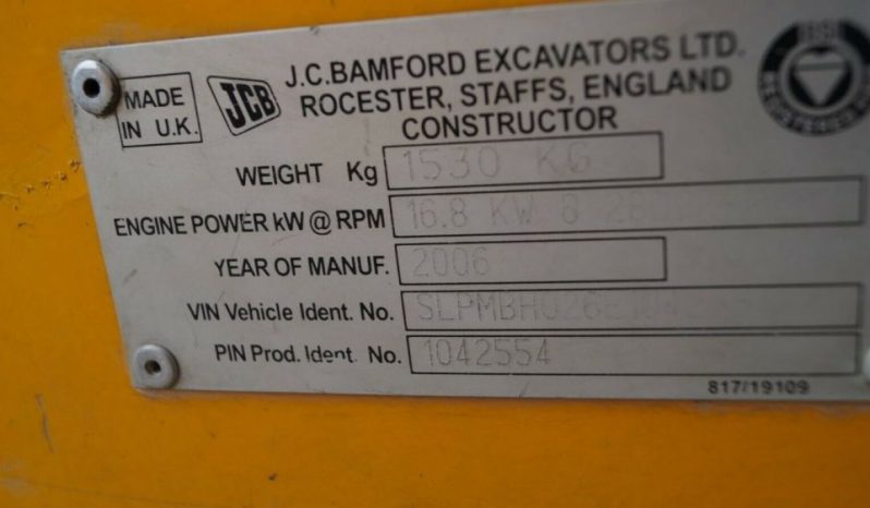 2006 JCB Mini CX Baggerlader full