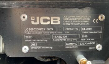 2019 JCB 8026 CTS full